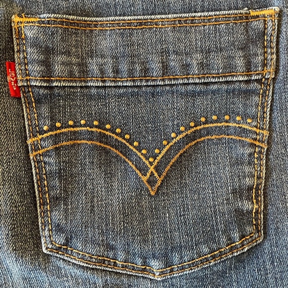 Levi’s Denim Jean Skirt Accented Pockets Size 10 - Picture 5 of 8